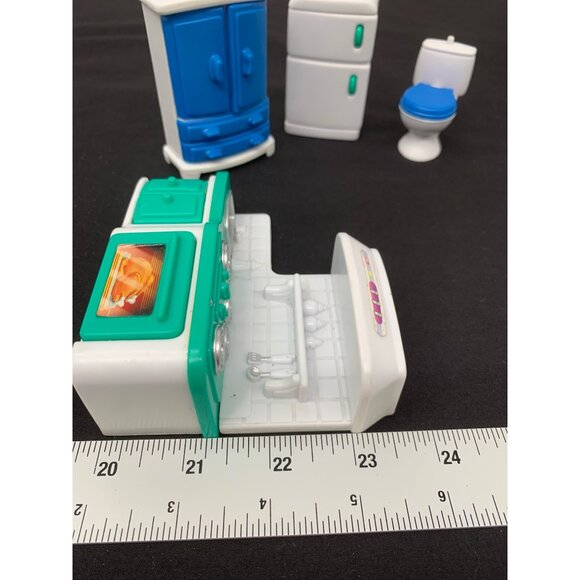 Keenway Happy Home Take Away Doll House Replacement Furniture Appliances White B - Picture 4 of 11